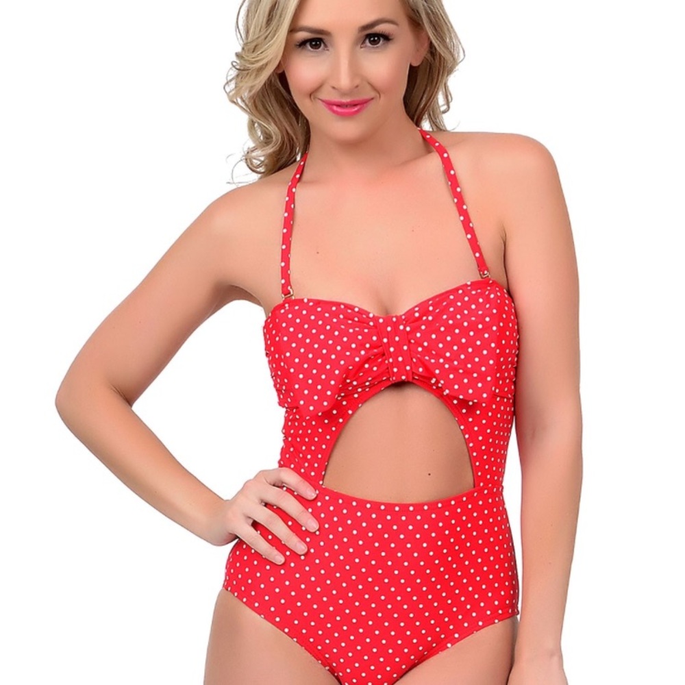 NWT Betsey Johnson Retro/Pin-Up Swimsuit